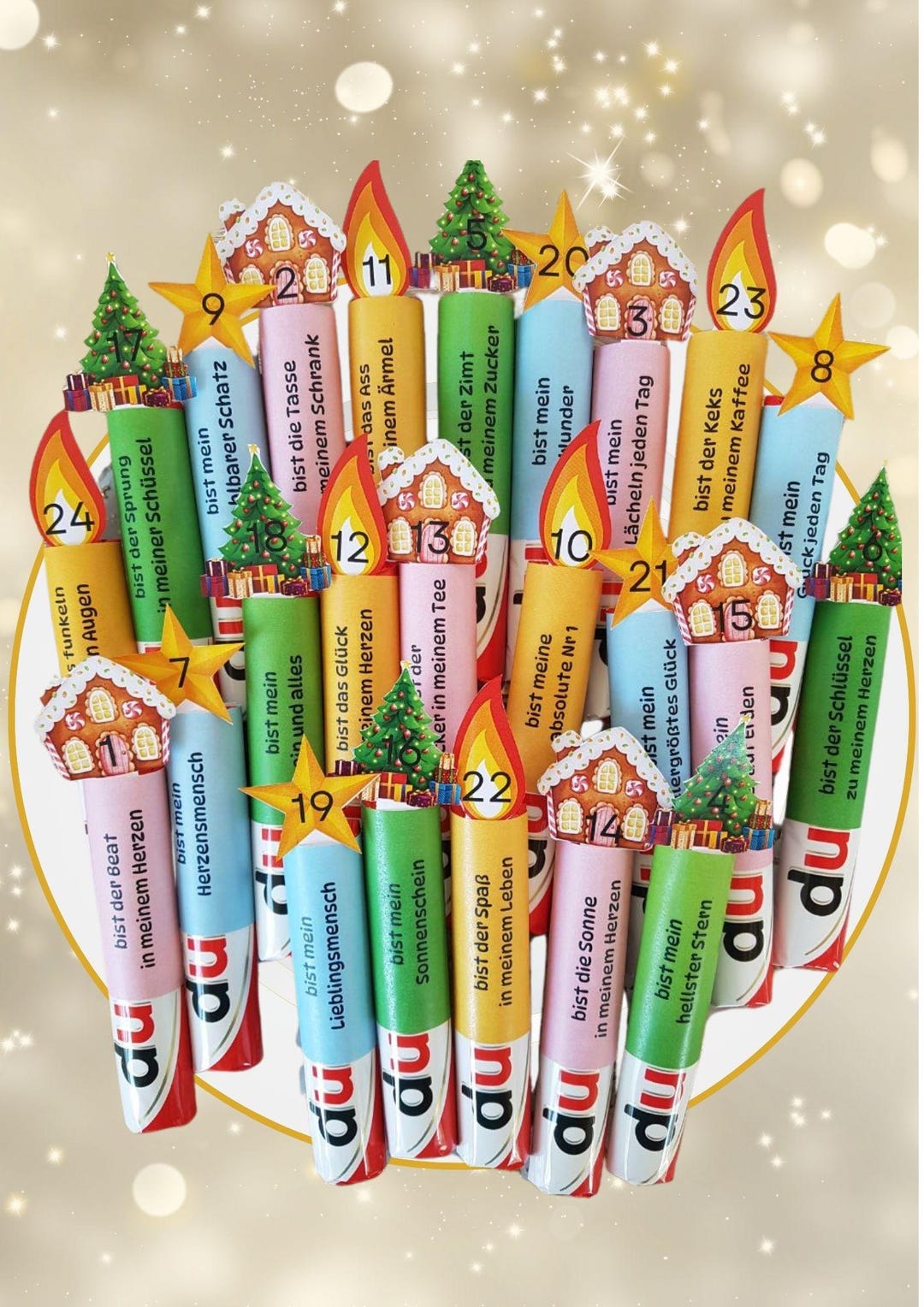 Advent Calendar Duplo Banderoles Favorite Person Christmas Advent to