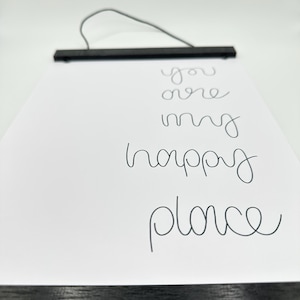 Printable-PDF l ‚You Are My Happy Place‘ l schwarz-weiss l minimalistisch l zum Selbstausdrucken l Digital