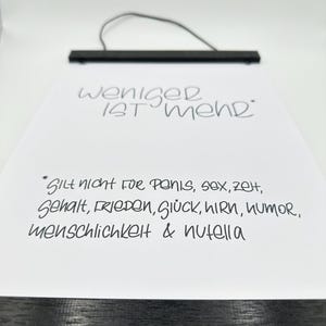 Printable-PDF I ‚Weniger ist mehr*‘ I schwarz-weiss minimalistisch l zum Selbstausdrucken l Digital