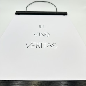 Printable-PDF l ‚In Vino Veritas‘ l schwarz-weiss l minimalistisch l zum Selbstausdrucken l Digital