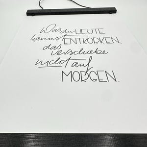 Printable-PDF l ‚Was du HEUTE kannst ENTKORKEN‘ l schwarz-weiss l minimalistisch l zum Selbstausdrucken l Digital