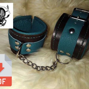 Leather Cuffs, Collar, and Paddle PDF Pattern Pack
