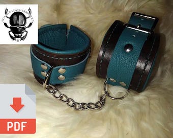 Leather Cuffs, Collar, and Paddle PDF Pattern Pack