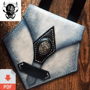 PDF-mönster för läderväska Fantasy Cosplay LAJP Renaissance Festival