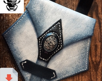 PDF Pattern for Leather Pouch Fantasy Cosplay LARP Renaissance Festival