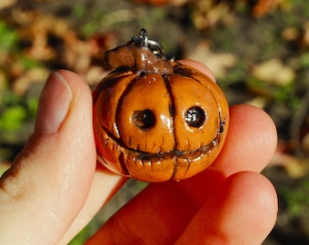 Brelok z dynią/brelok na Halloween/słodki brelok