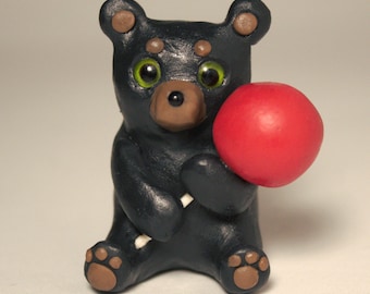 Bear desk buddy /Cute figurine/ Animal figurine