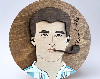 Saint Pier Giorgio Frassati Portrait - Round Wood Sign, Catholic Home Decor
