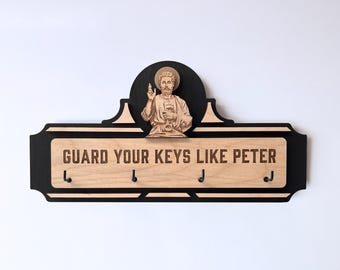 Saint Peter’s Keys - Wall Key Holder, Catholic Home Decor