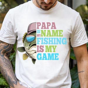 Fish PNG Fishing Dad PNG Funny Fisherman Shirt PNG Fish Sublimation Designs Bass Fishing Father&#39;s Day Gift Design Dad Digital Download Shirt