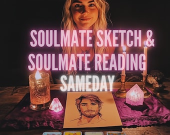 Soulmate Sketch, Love Tarot Reading, Psychic Drawing, Soulmate Reading, Your Future Husband, Soulmate Reading, Same Day Psychic