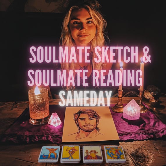 Soulmate Sketch, Love Tarot Reading, Psychic Drawing, Soulmate Reading, Your Future Husband, Soulmate Reading, Same Day Psychic