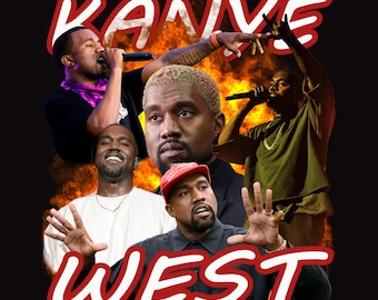 Kanye West T-Shirt PNG File (Digital Download)