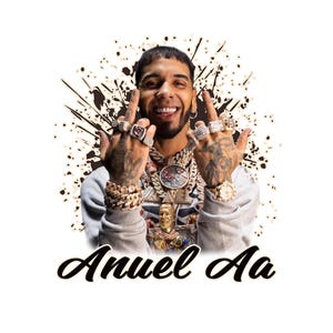 Anuel Aa TShirt Design Digital File, PNG file ready to print