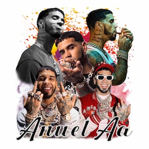 Anuel Aa TShirt Design Digital File, 300 DPI ,PNG file ready to print
