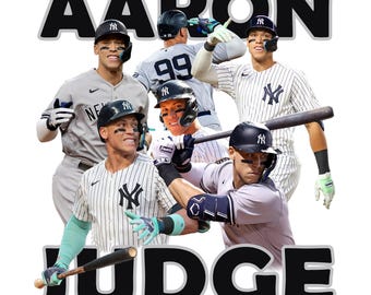 File digitale di design per maglietta AARON JUDGE, file PNG pronto per la stampa