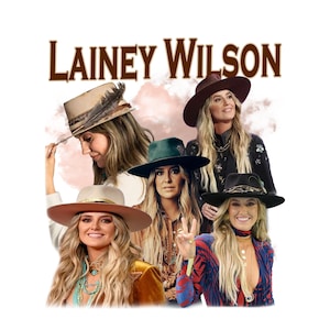 Lainey Wilson TShirt Design File digitale, 300 DPI, file PNG pronto per la stampa