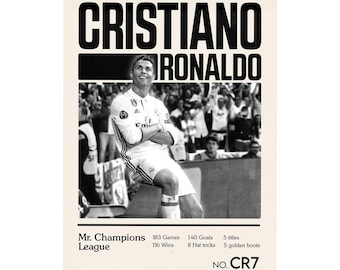 Cristiano Ronaldo T-Shirt  PNG File (Digital Download)