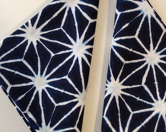 SALE Shibori Style Hankies Set of 2 Stars