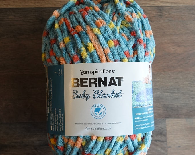 Sky Dot Bernat Baby Blanket Yarn 100 Polyester 10.5 Oz/300 G 220 Yards