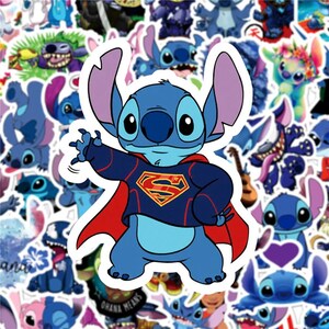 50PCS Lilo & Stitch Sticker Pack – Cute Cartoon Decals for Scrapbooking, Laptop, Skateboard, Water Bottle, Luggage - Kids DIY Fun