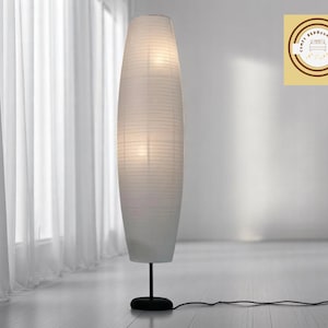 Paralume in carta verticale / Coprilampada minimalista / Caldo arredo boho / Comodino moderno / Elegante idea regalo per inaugurazione della casa