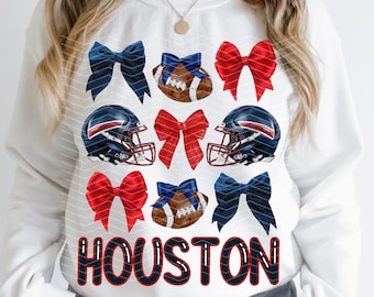Coquette Houston Png | Trendy Preppy Houston | Houston Girly Era | Coquette Football | Houston Png | Houston Game Day Png | Houston Coquette