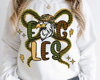 Eagles Camo Png | Eagle Camouflage Preppy School Spirit Mascot Digital Download Png Files