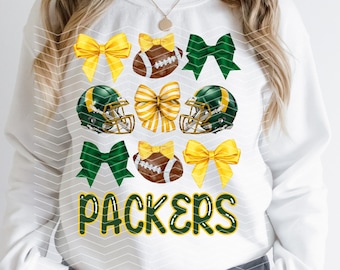 Coquette Packers Png | Coquette Green Bay Png | Trendy Preppy Green Bay | Coquette Football | Green Bay Png Packers Png | Green Bay Game Day