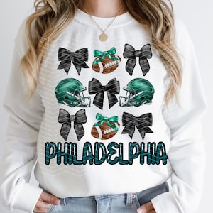 Coquette Philadelphia Png | Trendy Preppy Philadelphia Png | Era Feminina da Filadélfia | Coquette Futebol Png | Filadélfia Png | Eagles Png