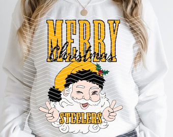 Merry Christmas Steelers png | Steelers voetbal kerst png | Steelers kerstman | Kerstman Pittsburgh | Steelers Football Christmas