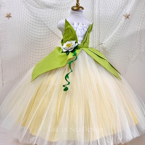 The Frog Princess Tiana Costume for Girls, Princess Tiana Birthday Dress