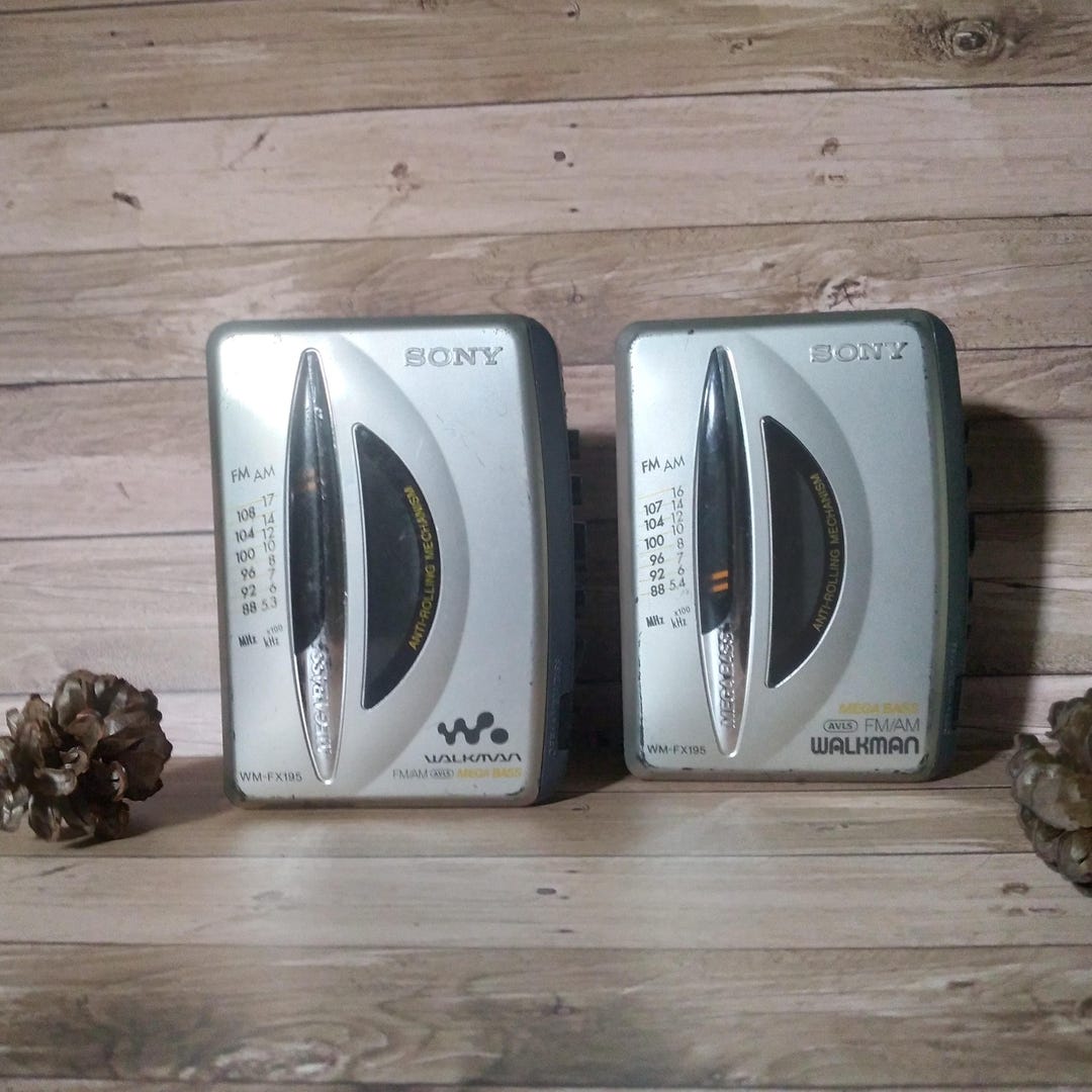 Walkman Sony WM-FX195 Mega Bass - Bleu, Pour Pièces Ou Réparation