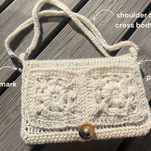 Book Sleeve Bag Crochet Pattern: Shoulder and Cross Body Bag in One