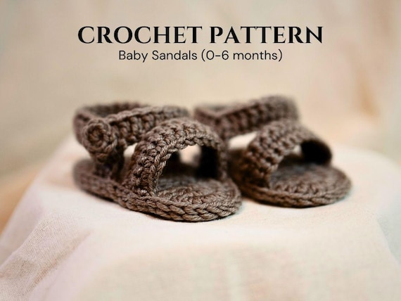 Baby Sandals Crochet Pattern: Step by Step Instructions for Newborn Summer Spring Shoes