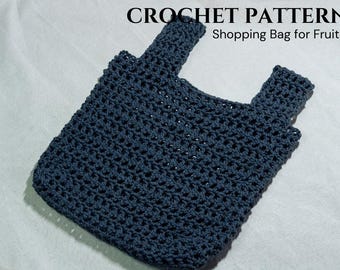Patrón de bolsa de malla de crochet para la compra: bolsa reutilizable (descarga digital)