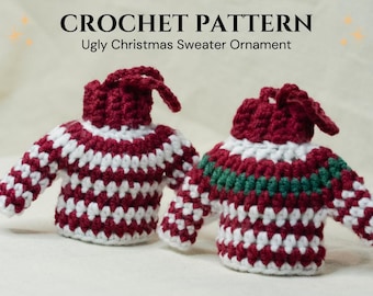 Ugly Christmas Sweater Ornament Crochet Pattern