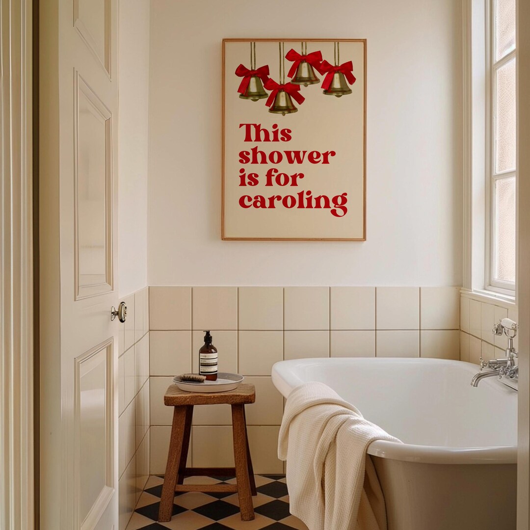 Christmas Bathroom Wall Decor Ideas for Festive Joy