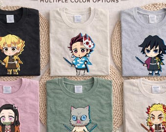 Demon Anime Shirt, Anime Graphic Tee, Anime Lover, Anime Characters Shirt, Demon Anime Hoodie, Slayer Anime Shirt,Gift For Him, Gift For Her