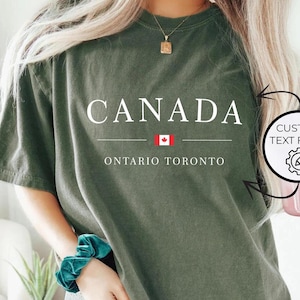 Comfort Colors Canada Lover T-Shirt, Vacation Travel in Canada Shirt, Canada Flag Shirt, Canada Trip Tee, Canadian Roots Heritage Gift Shirt