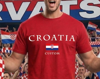 Camiseta de fútbol de Croacia, camiseta personalizada con el nombre del jugador, camiseta para aficionados a partidos internacionales, regalo de fútbol de Croacia