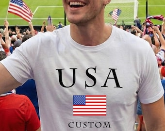 Camiseta de fútbol de EE. UU., camiseta de Pulisic, camiseta de fútbol de EE. UU., camiseta de EE. UU. para la Copa del Mundo, regalo para aficionados de EE. UU., camiseta de fútbol de EE. UU.