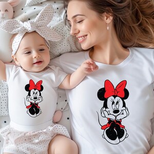 Minnie Mouse Shirt, Disney Women’s Shirt, Minnie Mouse Bow Sweatshirt, Minnie Gift T-Shirt