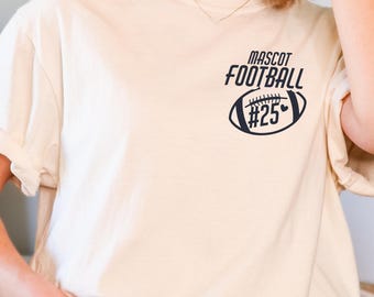 Custom Comfort Colors Pocket Football Team Shirt: Game Day Tee