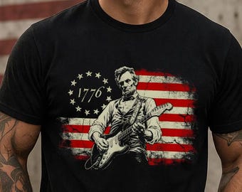 Abraham Lincoln America 250th Anniversary T-Shirt, Playing Guitar Shirt, America Patriotic Shirt, 1776–2026 Tee, Patriotic American Flag Tee