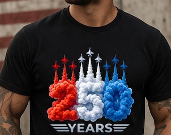 America 250 Years Tee, USA 250th Anniversary Shirt, Patriotic Air Force Shirt, Independence Day 2026 Tee, American Flag Shirt, July 4th Tee