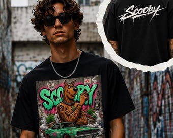 Graffiti Streetwear Shirt, Dark Retro Cartoon Tee, Punk Graphic Shirt, Urban Graffiti Tee, Alternative Streetwear