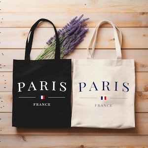 France Flag Tote Bag, Paris Lover Tote Bag, Vacation Travel in France Lover, France Lover Tote Bag, French Style Tote Bag, France Trip Tote