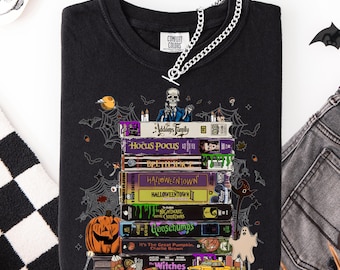 Retro Halloween Movie VHS Stack Shirt - Comfort Colors Tee