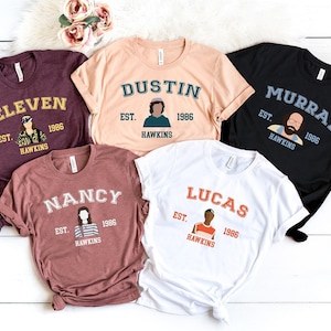 Strannger Characters All Team Shirt, ST SS4 Shirt, Steve,Max,Eleven Tee,ST SS4 Merch,Steve Harrington,Dustin Henderson,Eddie, All Charachter